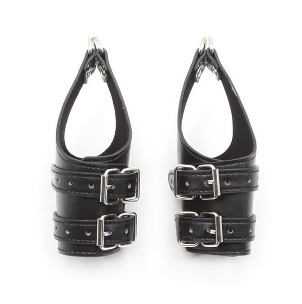 Fetish Bdsm Bondage Restraint Hand s Door Swing PU Leather Hands Hanging Hand Wrist Sex Toys For Couple Adult Games Y18102405