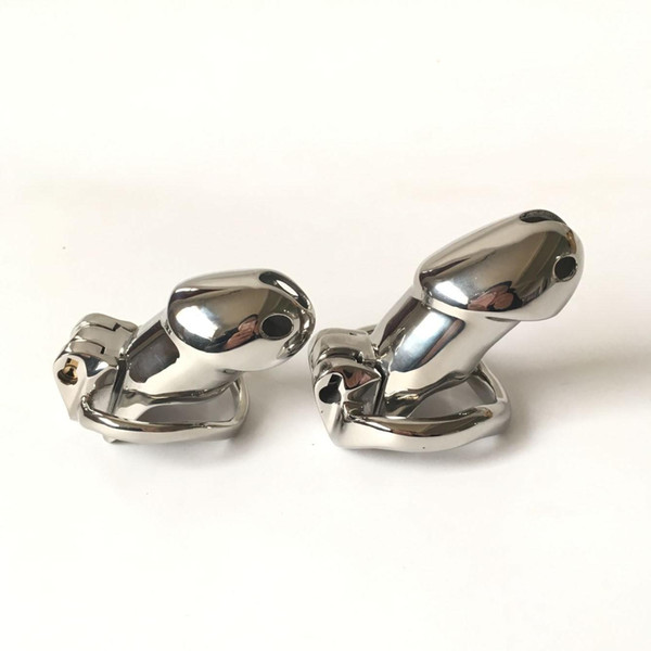 New Chastity Cage Stainless Steel Chastity Devices For BDSM Handmade HT Metal Version Non-Welded Cock Cage For Men