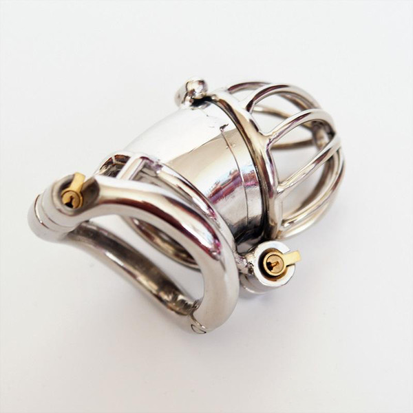 New 3D design Stainless Steel Stealth Lock Small Male Chastity Devices,Cock Cage,Penis Ring,Penis Lock,Fetish Chastity Belt For Men