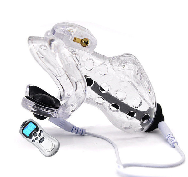 New Design Electric Shock chastity cage Chastity Device Mens Chastity Belt #E07