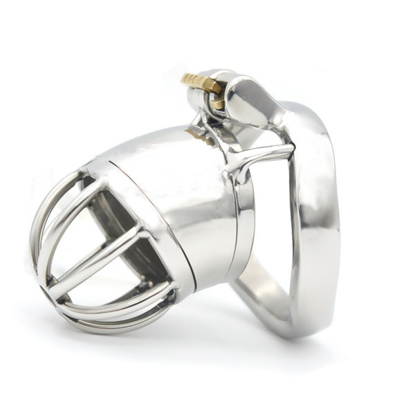 Stainless Steel Small Penis Cock Cage ARC Ring Locking Male Chastity Device Adult Sex Toys for Men XCXA277