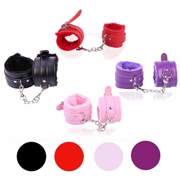 1Pair Sex Toys Marriage Sex SM Appliances Police Handcuffs Adult Games RPG Beauty And Beast Women bdsm Bondage Erotic Toys 3105005