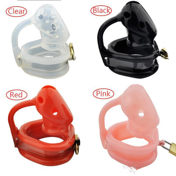 Free shipping!!!Latest design 4 Colors Birdlocked Pico massage Silicone spikes Massage Male Chastity Small Cage Ring A140