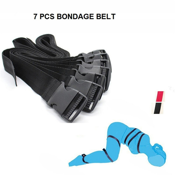 japanese bondage Nylon Belt 7PCS/Set Body Fetish Adjustable Bondage Belt Restraint Device Set juguetes adult games Sex Toys for couples