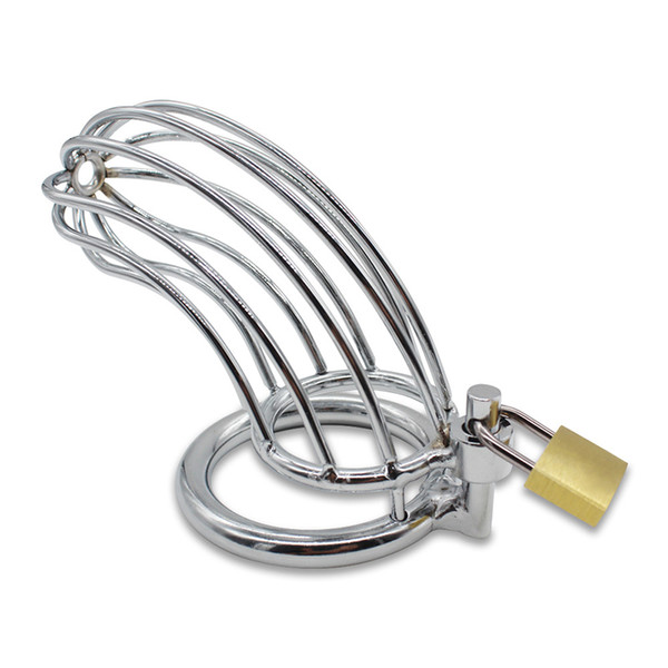 Male Chastity Devices Stainless Steel Cock Cage For Men Metal Chastity Belt Penis Ring Sex Toys Cock Lock Bondage Adult Products