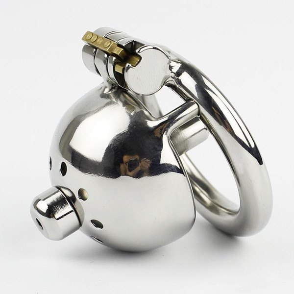 New Super Small Male Chastity Device 35MM Adult Cock Cage With Urethral Catheter BDSM Sex Toys Stainless Steel Chastity lock