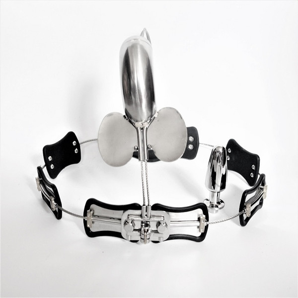 Male Chastity Device Stainless Steel Chastity Belt for Men's Virginity Lock, Small Chastity Belt Adult Game Sex Toys