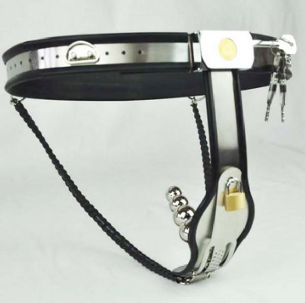 M168 new bondage female stainless steel lockable & adjustable Y-Type chastity devices belt with vagina toy , sex toys for women