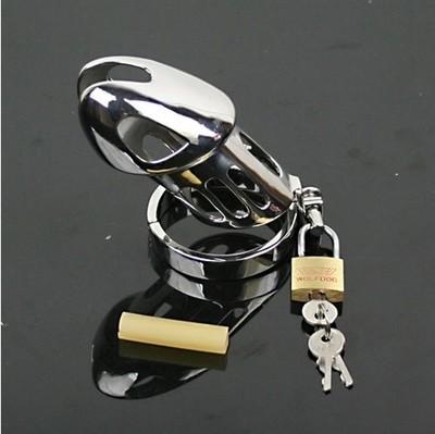 Male 304-Stainless Steel Bondage Chastity Art Device/Cage/Cock ring/SM Fetish Sex toys /Penis Rings Q889