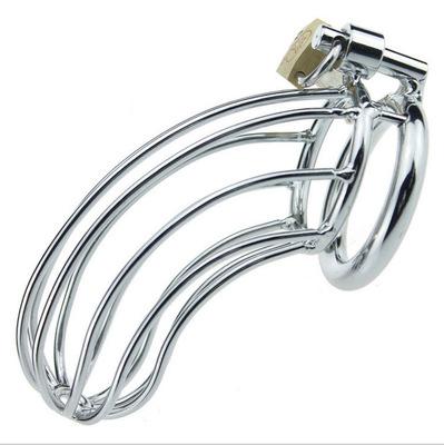 New chastity belt male chastity device with big urethral outlet easy to pee 80mm chastity cage stainless steel cock cages for bdsm