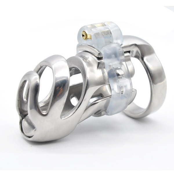 New 3D design 316L Stainless Steel Stealth Lock large size Chastity Devices,Cock Cage,Penis Ring,Penis Lock,Fetish Chastity Belt For Men