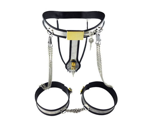 Chastity device,Stainless Steel Female Chastity Belt, Y-type Chastity lock, Adult Game,