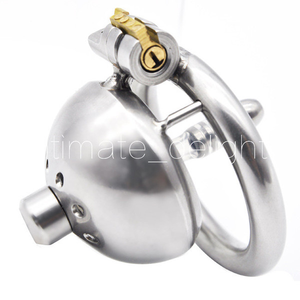 Ergonomic Stainless Steel Stealth Lock Male Chastity Device,Cock Cage,Fetish Virginity Penis Lock,Cock Ring,Chastity Belt,Adult game