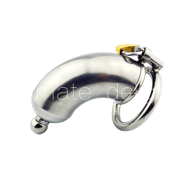 Adult Game,Stainless Steel Male Chastity Device with Catheter,Cock Cage,Chastity Belt,Penis Ring,Virginity Lock,Adult Game,Cock Ring A017