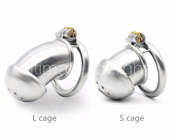 Stainless Steel Stealth Lock Male Chastity Device,Cock Cage,Virginity Lock,Penis Lock,Cock Ring,Chastity Belt,Adult Game