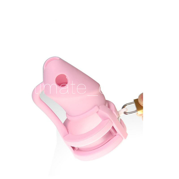 Male six colors Silicone Chastity Device Cock Cages Men's Virginity Lock 3 Penis Ring Adult Sex Toys