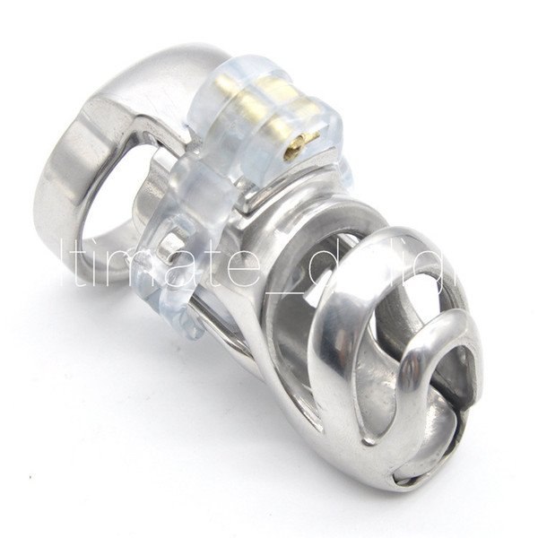 Adult Game, Sex Toy, L Size Male Stainless Steel Chastity Device, Cock Cages, Virginity/Chastity Lock/Cage , Penis Ring, A359L