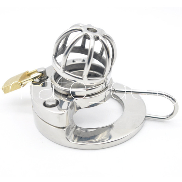 Double Lock Stainless Steel Male Chastity Device Urethral Catheter,Cock Cage,Penis Lock,Cock Ring,Chastity cage,Adult Game