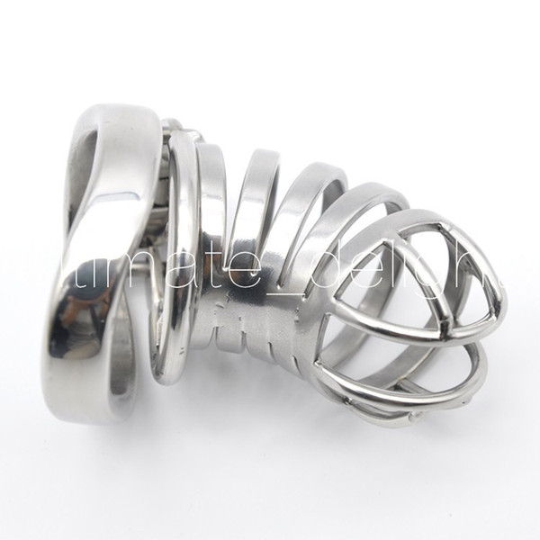 Adult game,Stainless Steel Stealth Lock Male Chastity Device with Anti-Shedding Ring,Cock Cage,virginity Belt,Penis Ring,A274-1