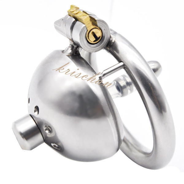 Ergonomic Stainless Steel Stealth Lock Male Chastity Device,Cock Cage,Fetish Virginity Penis Lock,Cock Ring,Chastity Belt,A-269-1