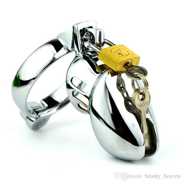 Male Chastity Penis Ring Metal Cock Cage Bondage Lock Device Chastity Belt Adult BDSM Sex Toy For Men