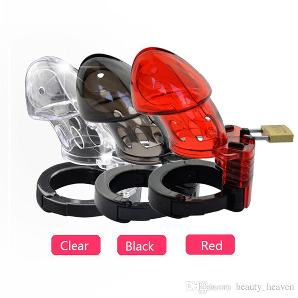 Adjustable Size Male Chastity Device Virginity Lock Cock Cage Penis Ring Adult Game Sex Toys For Men