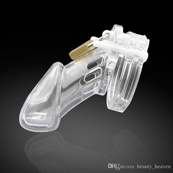 Male Chastity Device Cock Cage With 5 Size Rings Virginity Lock Penis Ring Adult Game Sex Toys For Men