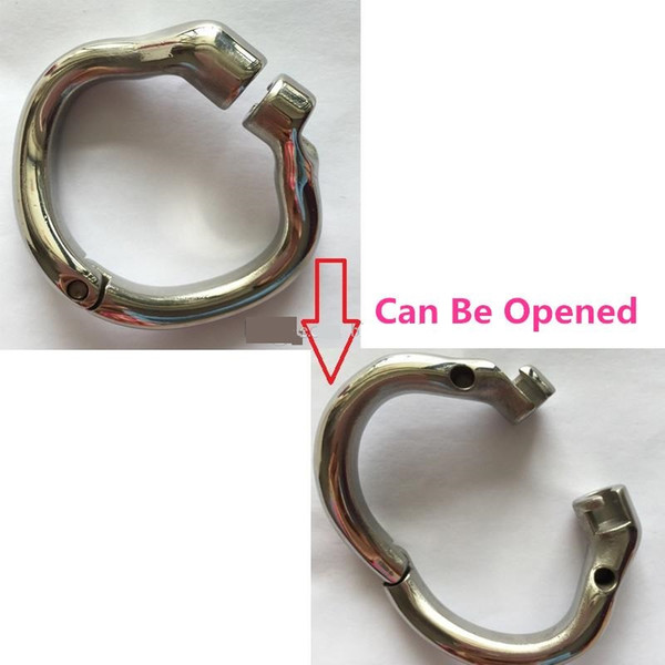 2017 Latest Curve Snap Ring Parts For Male Stainless Steel Cock Penis Cage Chastity Belt Device Adult BDSM Products Sex Toy S059