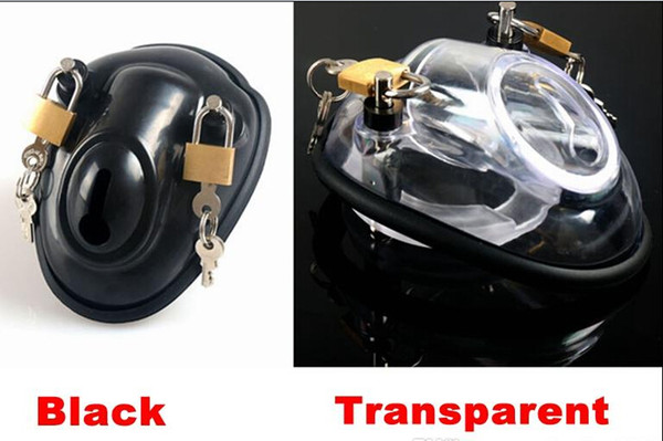 2016 Latest Design Male PVC Super Bowl Peins Lock Cock Penis Cage Chastity Belt Device With Cock ring BDSM Sex toys