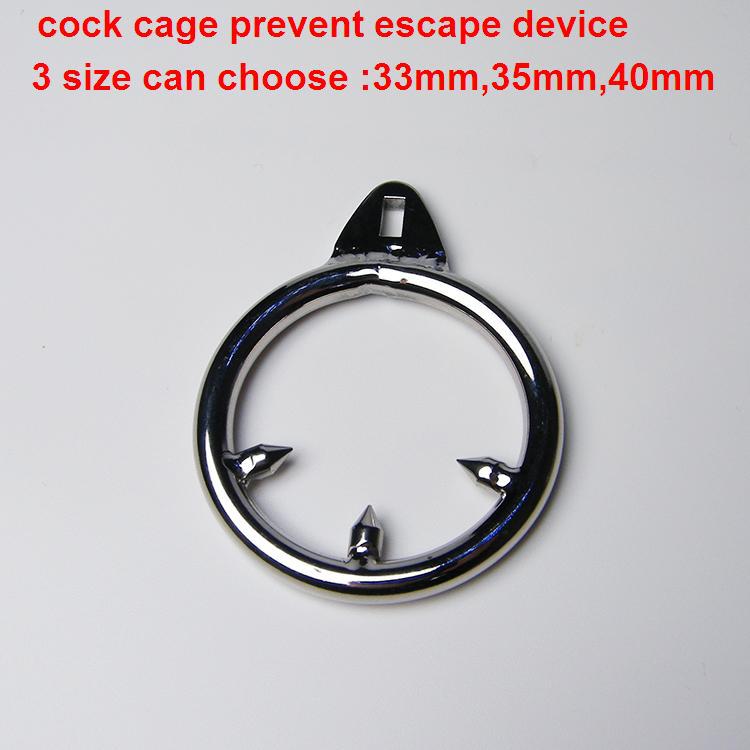 3 Size New Stainless Steel Cock Penis Non-Slip Ring For Metal Male Chastity Belt Device Cock cage parts Ring