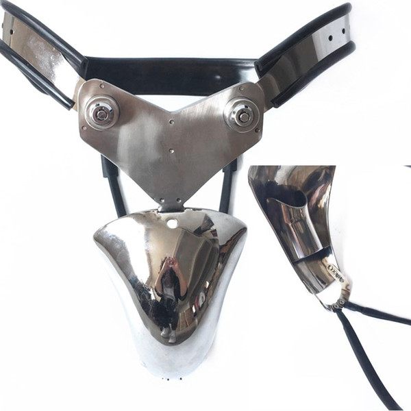 2018 Super Ergonomic Male Y Style Adjustable Stainless Steel Chastity Belt Device With Invisible Cock Penis Cage Adult Bondage Bdsm Sex Toy