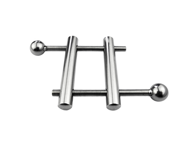 2018 New Male Stainless Steel Chastity Belt Device Scrotum Ball Stretchers Stimulate Testis Penis Clamp Bondage Gay Fetish Bdsm Sex Toy A173