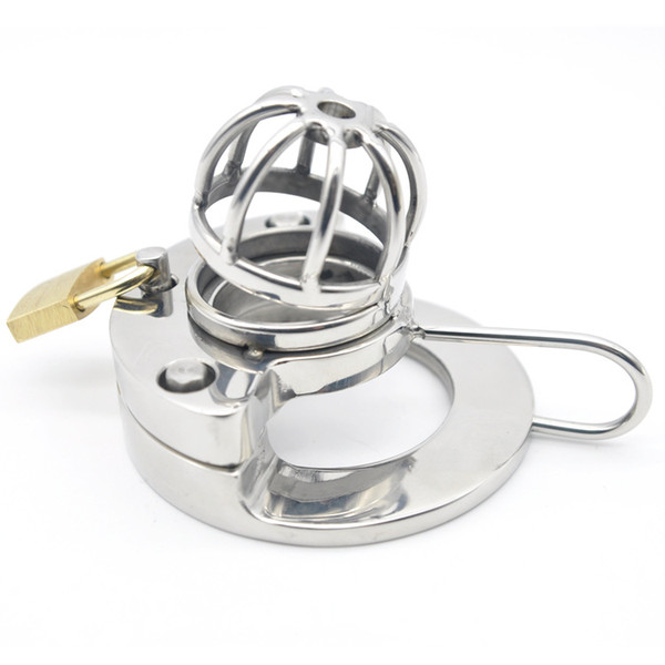 urethral catheter cock cage stainless steel male chastity device metal cockring penis cages for men cbt bondage lock sex toys