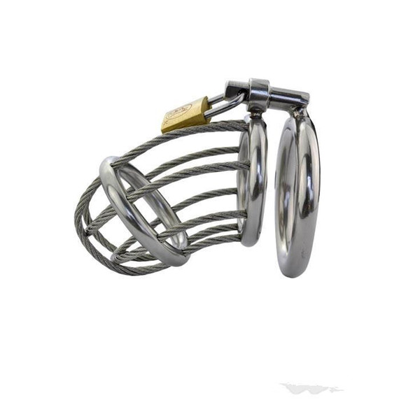 Stainless Steel Male Chastity Device,Cock Cage,Chastity Belt,Penis Ring,Virginity Lock,Adult Game,Sex Toy CPA165