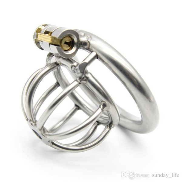 Free Shipping!!!Super Small Stainless Steel Male Chastity Device,Cock Cage,Virginity Lock,Penis Lock,Cock Ring,Chastity Belt,SN-A282