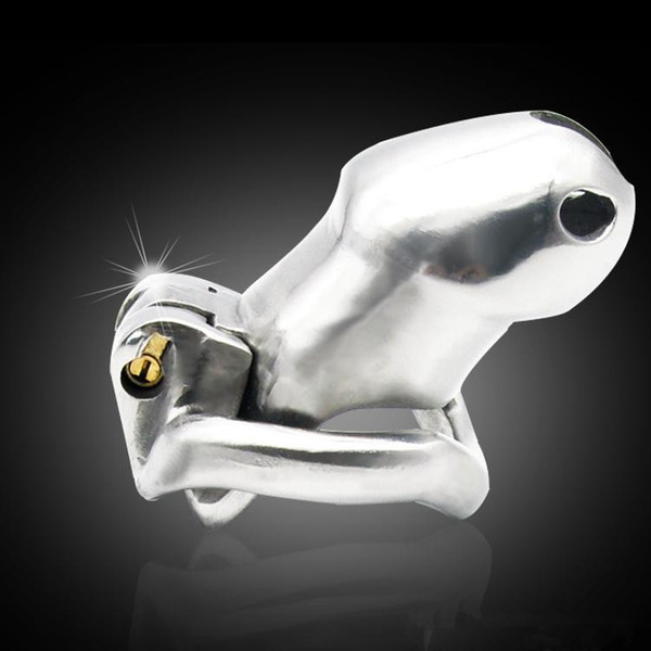 COUPER Stainless Steel Male Chastity Device,Cock Cage,Virginity Lock,Penis Lock,Cock Ring,Chastity Belt,Adult Game,CPA256