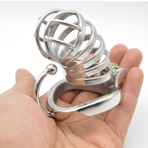 Couper, Ergonomic Design Stainless Steel Male Chastity Device,Cock Cage,Virginity Lock,Penis Lock,Cock Ring,Chastity Belt CPC274