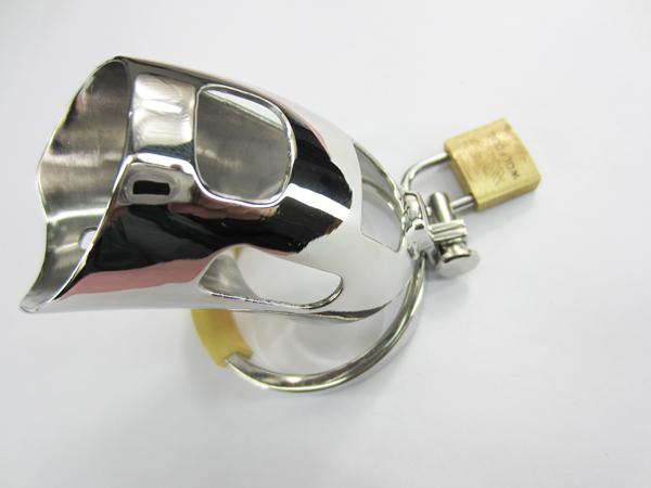 Stainless steel puncture chastity device 945