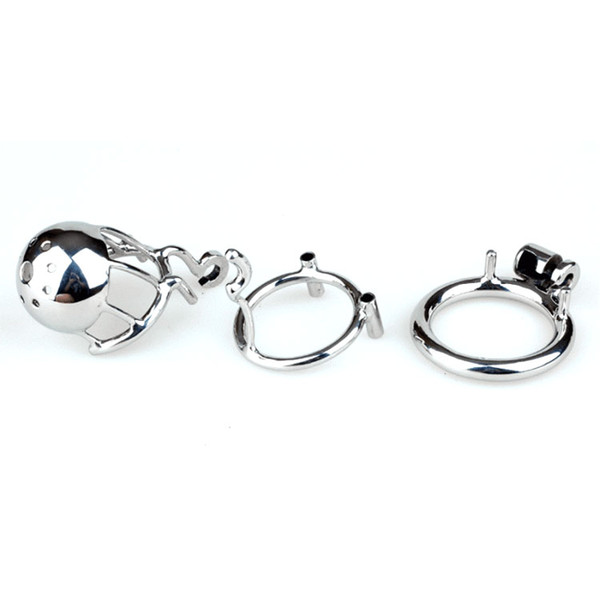 New Arrival 316 Stainless Steel Male PA Chastity Device Penis Ring Cock Cage Adult Sex Toys Kidding Zone 