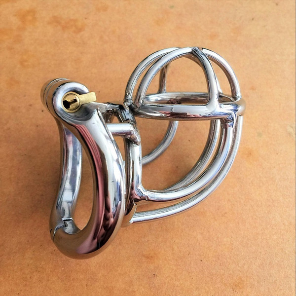 Reverse Design Stainless Steel Stealth Lock Male Chastity Device,Cock Cage,Virginity Penis Lock,Cock Ring,Chastity Belt S017