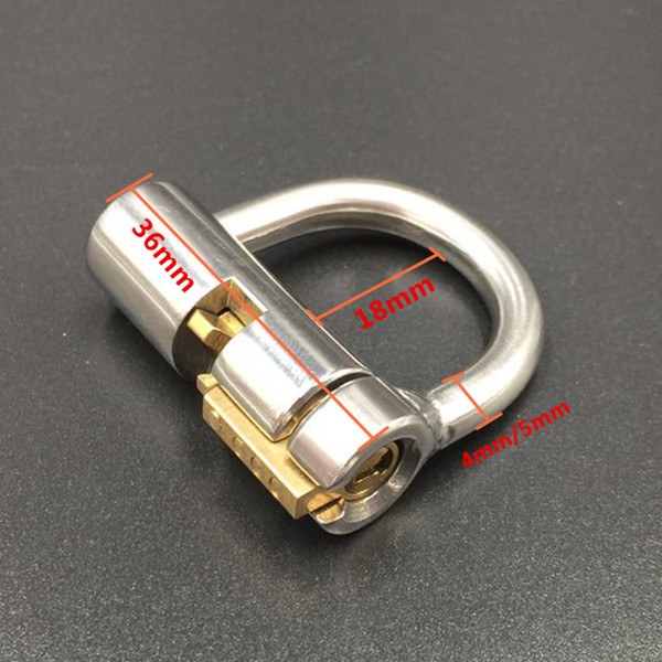 4mm/5mm 2optional PA chastity device stainless steel PA lock Prince Albert chastity devices Urethral Chastity