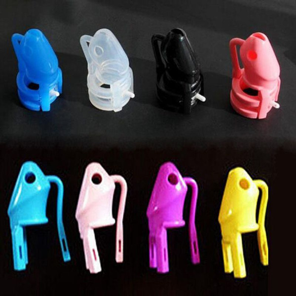 Silicone Chastity Device Male penis lock anti-masturbation sex toys adult products Cock Cage With Retail Box