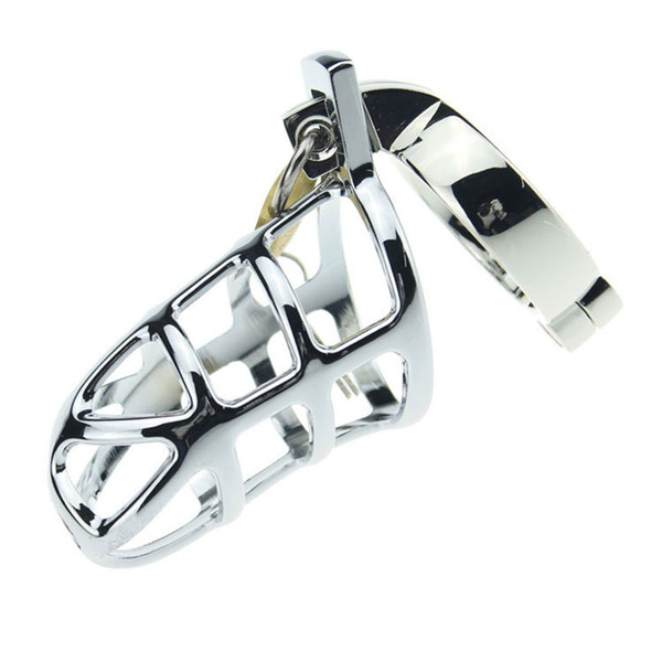 Male Sex Products Chastity Device Virginity Lock Penis Cage with Adjustable Cock Ring, Chastity Belt Cock Cage Sex Toys for Man