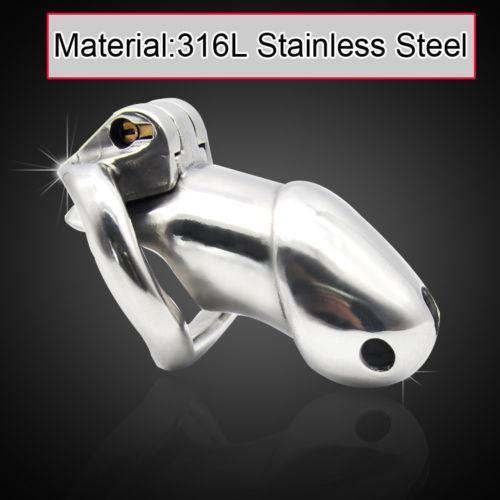 316L stainless steel Luxury Honorable Chastity Device Long Cage Belt #R09