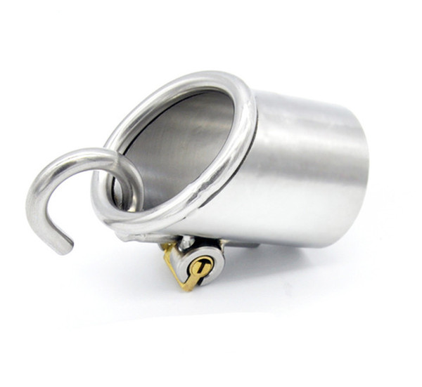 new penis ring piercing PA male chastity device cage cock ring adult sex toys for men stainless steel punctured XCXA213