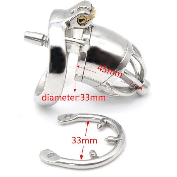 Latest Design Male Chastity Devices Stainless Steel Small Chastity Cage A277-1