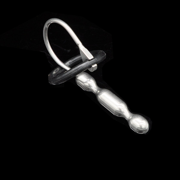 Urethral Sex Toys Penis Plug Pee Hole Insertion Stimulation Play Stainless Steel Solid Urethra Stretcher Exploring Male Chastity Device for