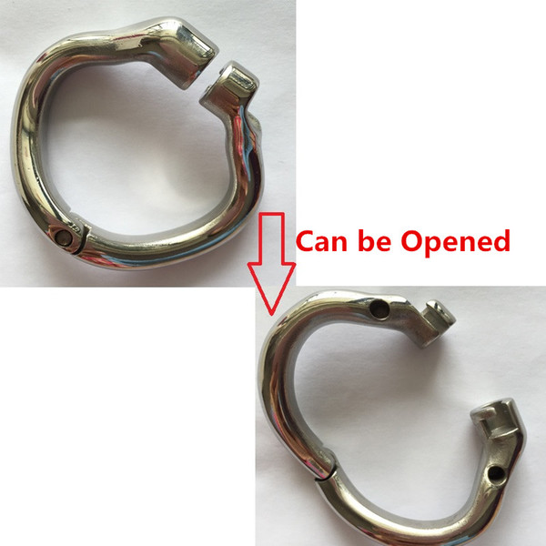 New Arrival Open Mouth Snap Ring Stainless Steel Chastity Device Cock Ring for Male 2019 Newest Chastity Cock Cage