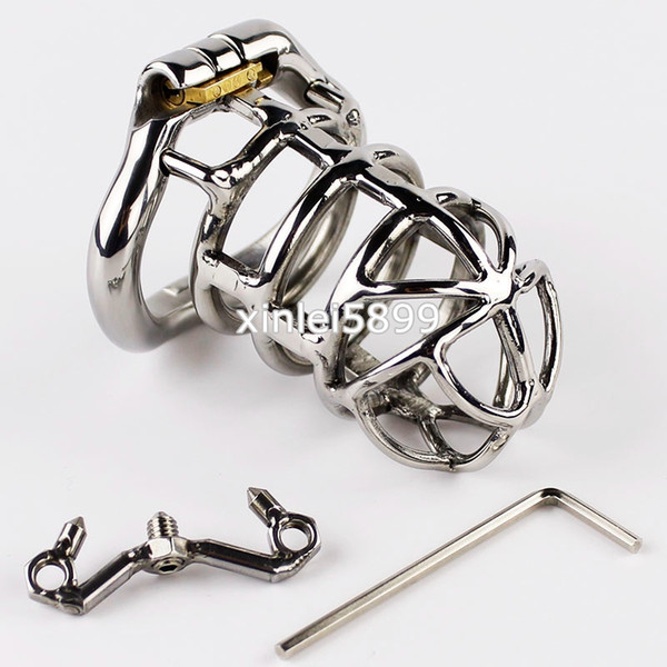 Unique Design Chastity Cage Stainless Steel Anti off version Male Chastity Device 3.26