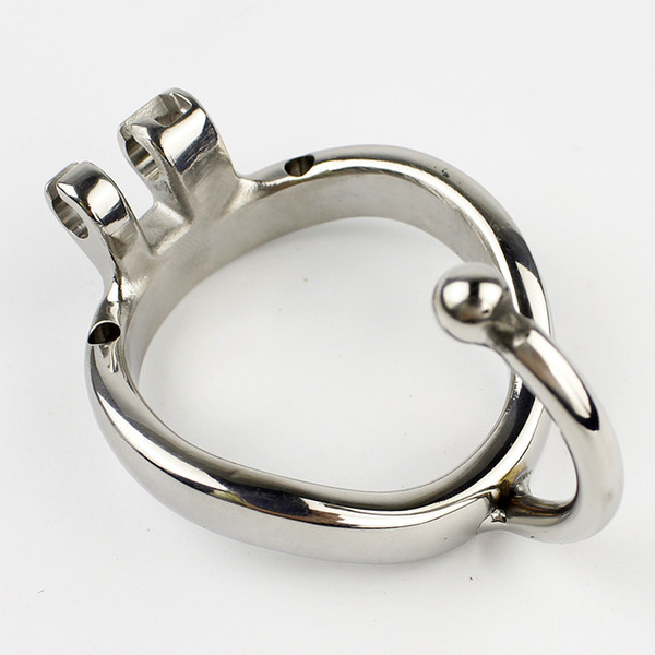 Male Chastity Device Stainless Steel Arc-Shaped Cock Ring With Testicular Separated Hook Chastity cock cage Accessories